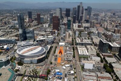 City Tour of Los Angeles, Hollywood and Beverly Hills - Downtown LA first: Crypto Arena, Convention Center, City Hall, and Disney Concert Hall